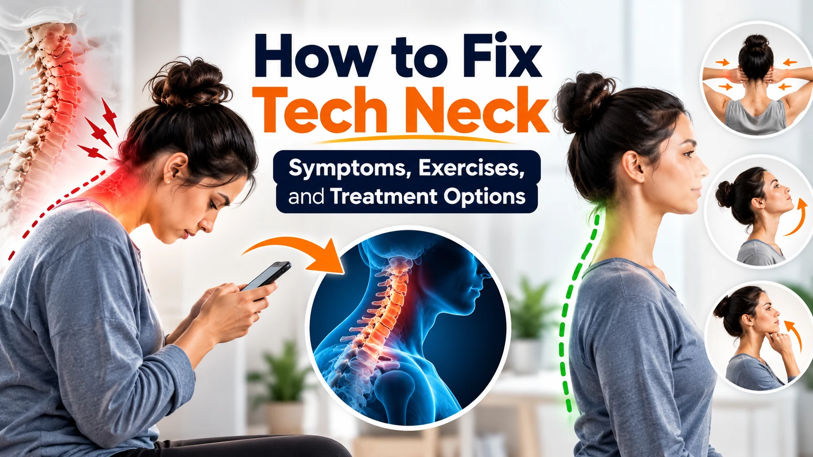 How to Fix Tech Neck: Symptoms, Exercises, and Treatment Options